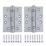 Smith & Locke  Satin Chrome Grade 11 Fire Rated Ball Bearing Hinges 102mm x 76mm 3 Pack