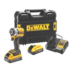 DEWALT DCF921H2T-GB 18V 2 x 5.0Ah Li-Ion PowerStack Brushless Cordless Impact Wrench