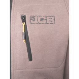 JCB Trade Zip Thru Hoodie Grey Medium 40-42" Chest
