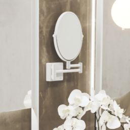 Hansgrohe AddStoris Shaving Mirror Matt White 208mm x 344mm x 283mm