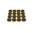 Brown Round Self-Adhesive Felt Pads 22mm x 22mm 80 Pack