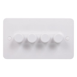 Schneider Electric Lisse 4-Gang 2-Way  Dimmer Switch  White