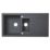 1.5 Bowl Plastic & Resin Kitchen Sink & Drainer Black Reversible 1000mm x 500mm