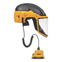 DEWALT  One Size 18V 1 x 2Ah Li-Ion XR P3 Powered Air Purifying Respirator with Hard Hat, Filters & Hearing Defenders