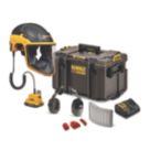 DEWALT  One Size 18V 1 x 2Ah Li-Ion XR P3 Powered Air Purifying Respirator with Hard Hat, Filters & Hearing Defenders