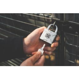 Smith & Locke  Steel  Water-Resistant   Padlock 55mm