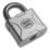 Smith & Locke  Steel  Water-Resistant   Padlock 55mm