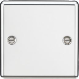 Knightsbridge  1-Gang Blanking Plate Polished Chrome