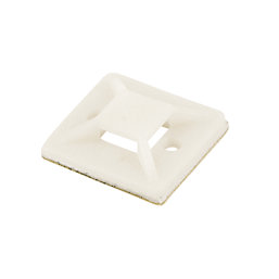 Cable Tie Base Natural 20mm x 19mm 100 Pack