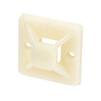 Cable Tie Base Natural 20 x 19mm 100 Pack