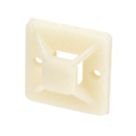 Essentials Cable Tie Bases Natural 20mm x 19mm 100 Pack