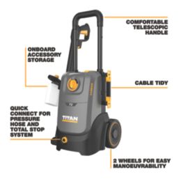 Titan TTB1222PRW 145bar Electric High Pressure Washer 1800W 220-240V