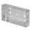 Tower  2-Gang Galvanised Steel  Knockout Back Box 25mm