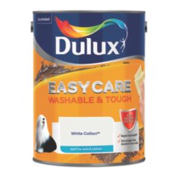 Dulux EasyCare Washable & Tough 5Ltr White Cotton Matt Emulsion  Paint