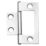 Polished Chrome Flush Hinges 51mm x 25mm 2 Pack