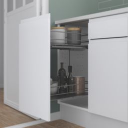 Essentials Anthracite  Pull-Out Storage 400mm