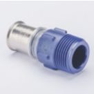 Wavin Tigris K5 Multi-Layer Composite Press-Fit Adapting Male Couplers 1" x 25mm 10 Pack