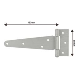 Smith & Locke Matt Silver Tee Hinges 152mm 2 Pack