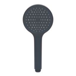 Swirl Bonda Shower Head Black 100mm x 100mm