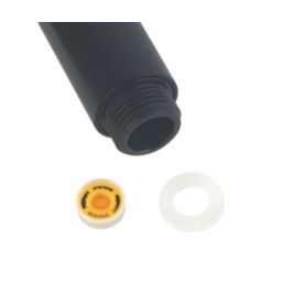 Swirl Bonda Shower Head Black 100mm x 100mm