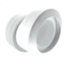 McAlpine MACFIT Rigid 20mm Offset WC Pan Connector White 130mm