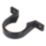 FloPlast Solvent Weld Pipe Clips Black 40mm 20 Pack