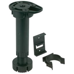 Hafele Kitchen Plinth Feet Black 150mm 30 Pack