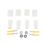 ETAL 26mm x 80mm White Radiator Bracket Kit