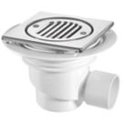 McAlpine TSG1T6SS Trapped Gully Polished Stainless Steel 75mm Water Seal