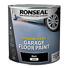 Ronseal Diamond Hard Garage Floor Paint Black 2.5Ltr