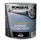 Ronseal 2.5Ltr Black Satin Heavy Duty Garage Floor Paint