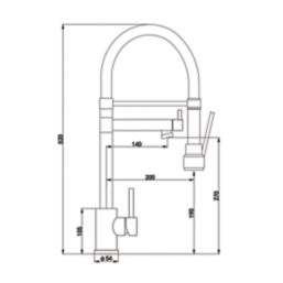 ETAL Goda  Multi-Use Kitchen Mixer Tap Matt Black