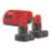 Milwaukee M12 BLP-402X 12V 2 x 4.0Ah Li-Ion RedLithium Brushless Cordless Planer