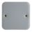 Contactum Metalclad 1-Gang Blanking Plate Grey