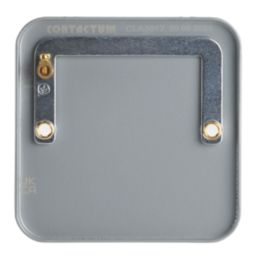 Contactum Metalclad 1-Gang Blanking Plate Grey