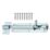 Smith & Locke Adjustable Barrel Gate Bolt Silver 102mm