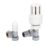 15mm x 1/2" White Angled & L/S Standard Thermostatic Radiator Valve & Lockshield