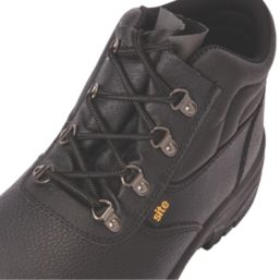 Site Slate Chukka Size 7  Black  Steel Toe Cap Safety Boots