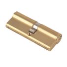 Yale Fire Rated 1 Star Double Euro Cylinder Lock BS 40-45 (85mm) Polished Brass