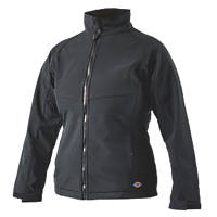 Dickies Foxton Ladies Softshell Jacket Black Size 12-14