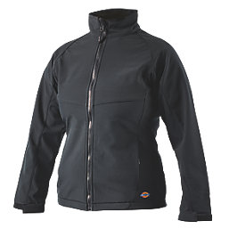 Dickies Foxton Womens Softshell Jacket Black Size 12-14