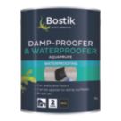 Bostik Aquaprufe Flexible Damp-Proofer & Waterproofer Black 5Ltr