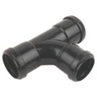 FloPlast Push-Fit Equal Tee Black  40mm