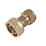 Flomasta  Brass Compression Straight Tap Connector 15mm x 3/4"