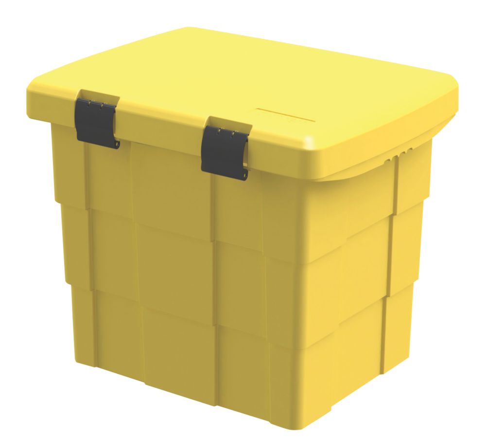 Essentials Grit / Salt Storage Bin 100ltr Yellow Screwfix