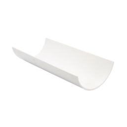 FloPlast  uPVC Half Round Gutter White 112mm x 3m 6 Pack