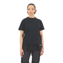 Site Caffery Short Sleeve Womens T-Shirt Black Size 14