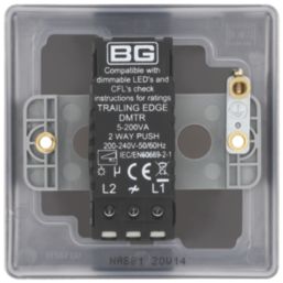 British General Nexus Metal 1-Gang 2-Way LED Dimmer Switch  Antique Brass