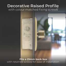 British General Nexus Metal 1-Gang 2-Way LED Dimmer Switch  Antique Brass