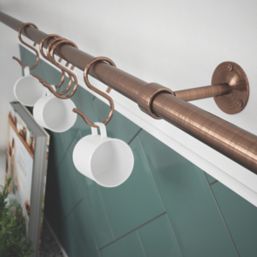 Rothley  8-Hook Utensil Rail Kit Antique Copper 1000mm